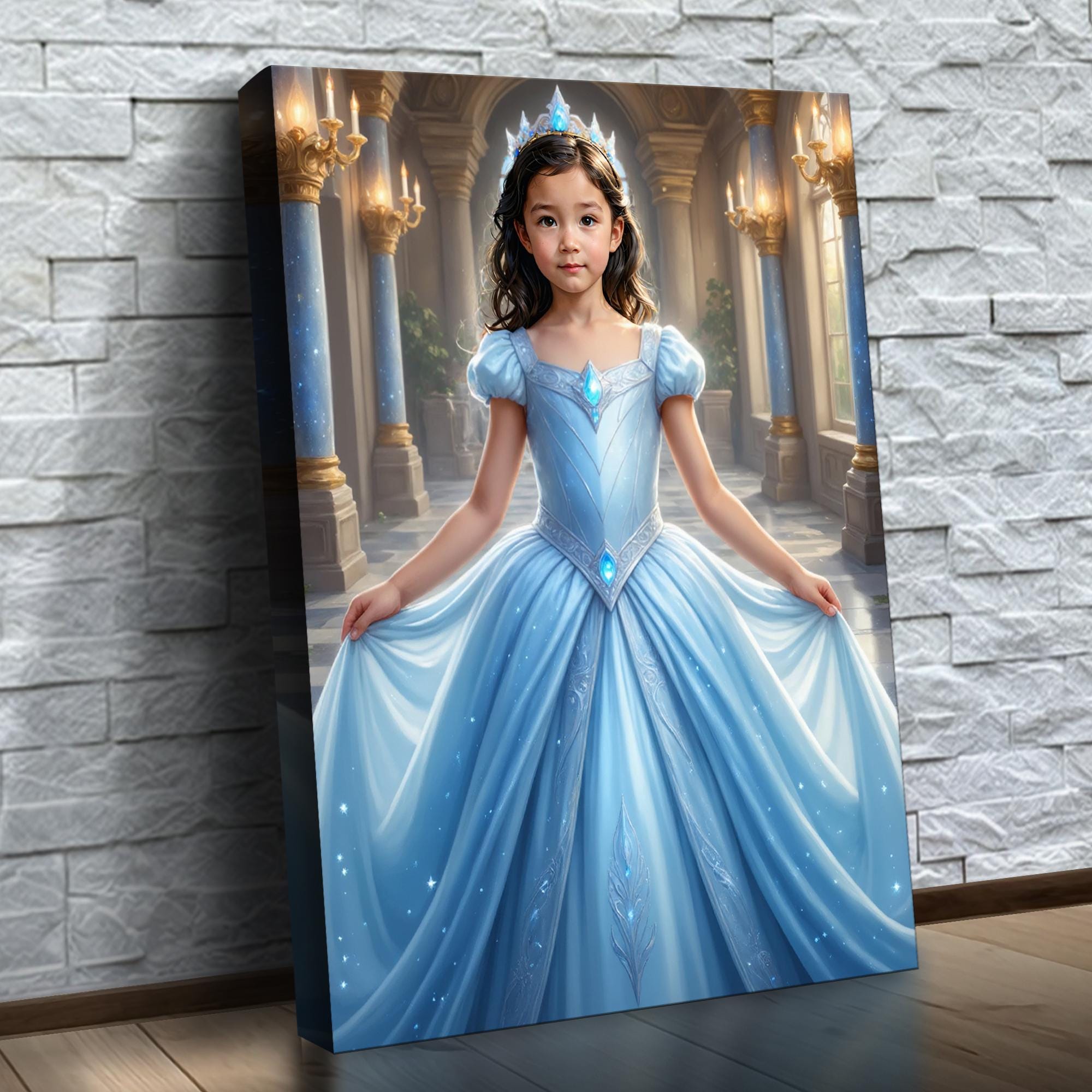 Personalized Princess Portrait From Photo | Royal Princess Portrait ...