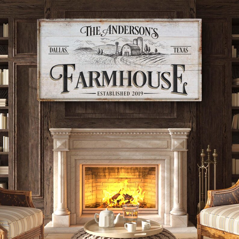 Farmhouse Wall Art | Custom Farmhouse Signs | Rustic Country Home Decor ...