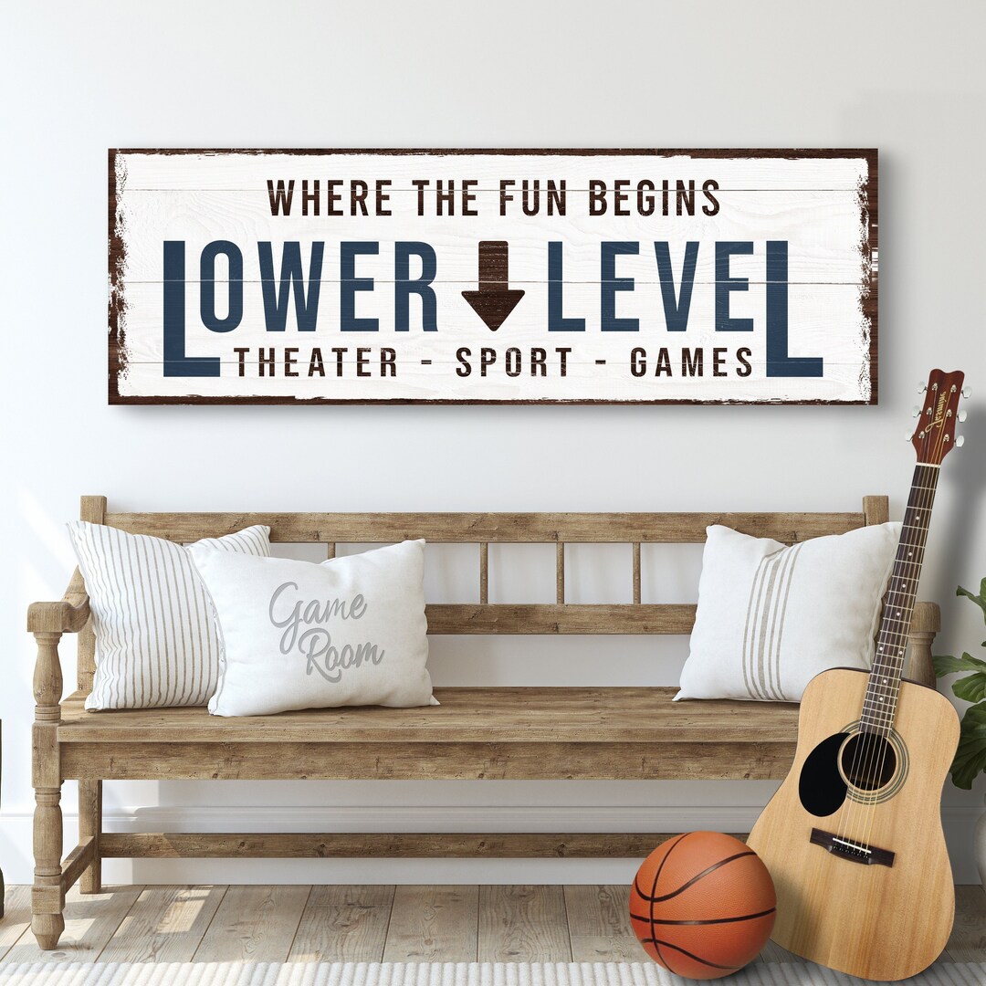 Lower Level, Game Room Decor, Basement Decor, Movie Theater Decor, Man ...