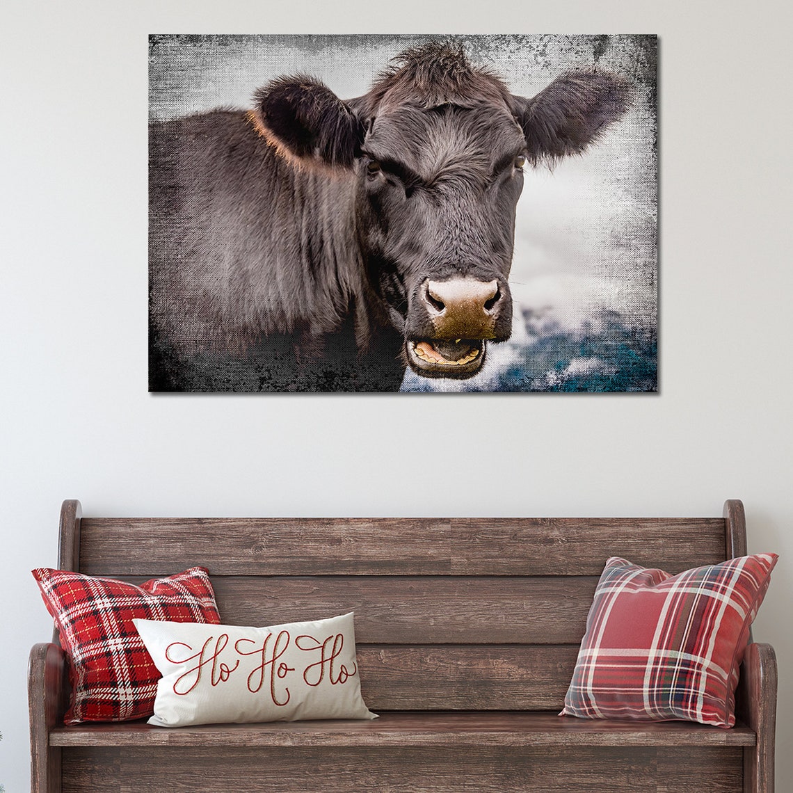 Angus Wall Art Angus Gift Wall Decor Farmhouse Wall Decor Etsy