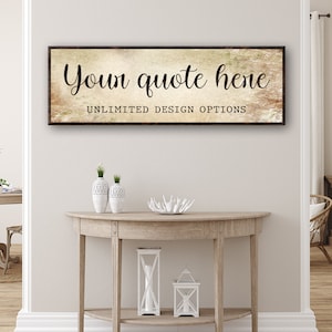 Custom Quote Sign | Personalized Quote Wall Art | Custom Quote Print Wall Art Living Room Sign | Family Sign Custom Quote Canvas Room Art bild 4