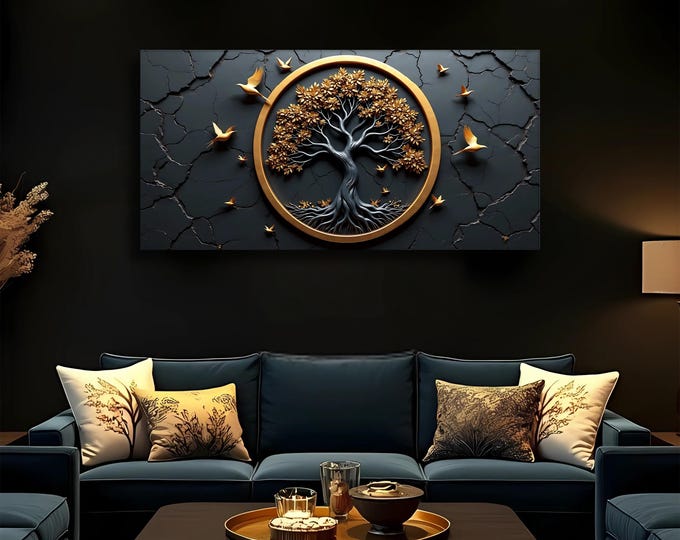 Celtic Tree of Life Wall Art | Modern Living Room Decor | Tree of Life Wall Art  | Nature Wall Art for Home | Bedroom and Living Wall Decor