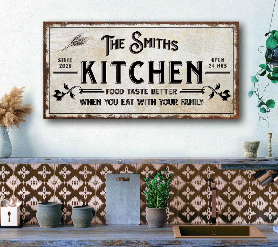 Family Kitchen Wall Decor Moms Kitchen Signs Wall Art Etsy