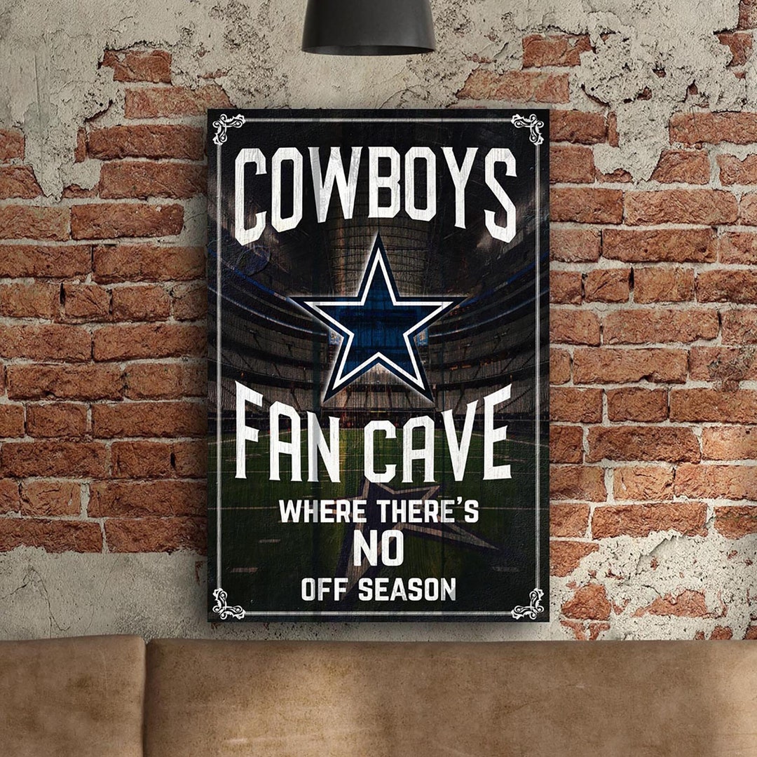 Dallas Cowboys | Game Room Wall Decor | Fan Cave Canvas Wall Art