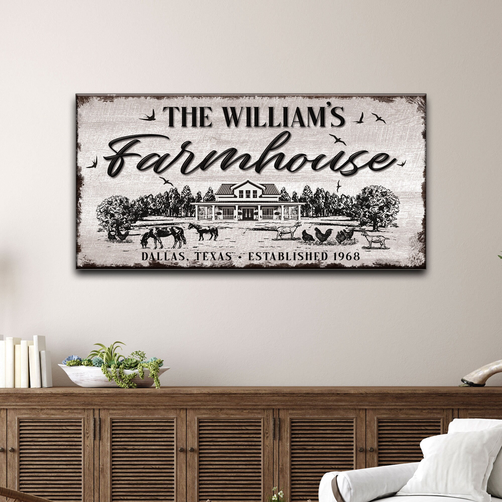 Farmhouse Decor | Farmhouse Sign | Home Decor Farmhouse | Personalized ...