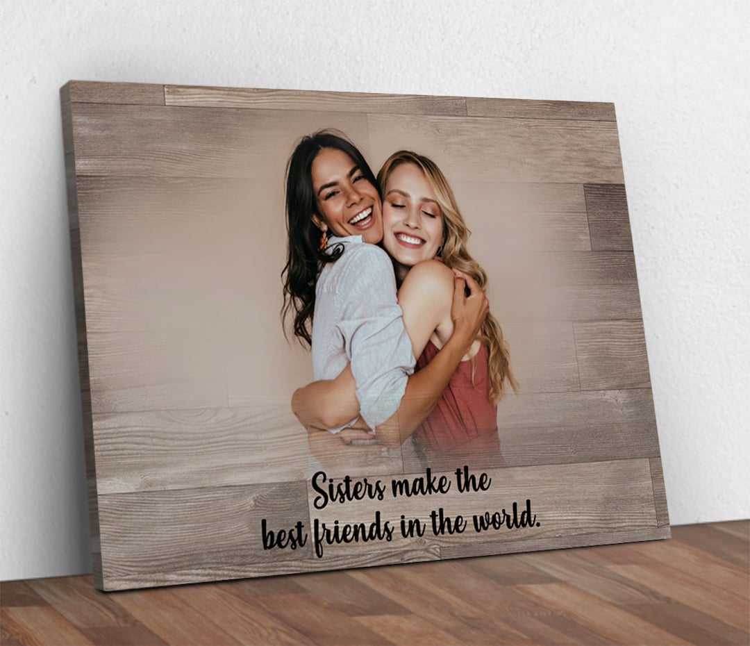 Sister Gift | Sister Birthday Gift Portrait Wall Art | Personalized ...