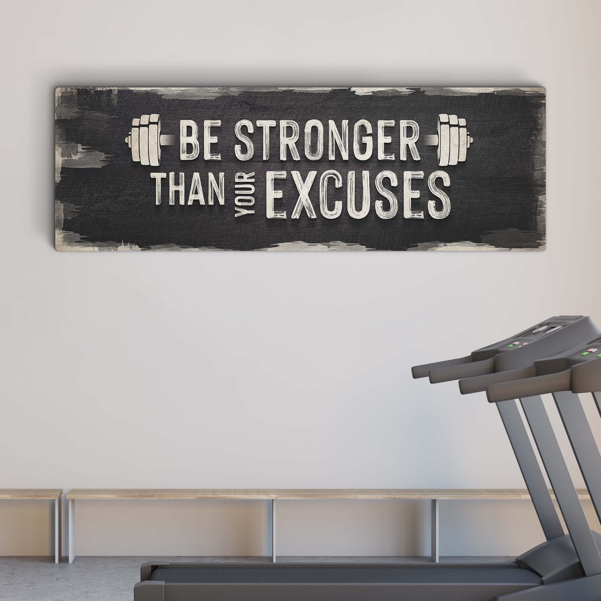 Gym Lover Gift Stronger Than Your Excuses Inspirational Workout iPhone Case  by Jeff Creation - Fine Art America