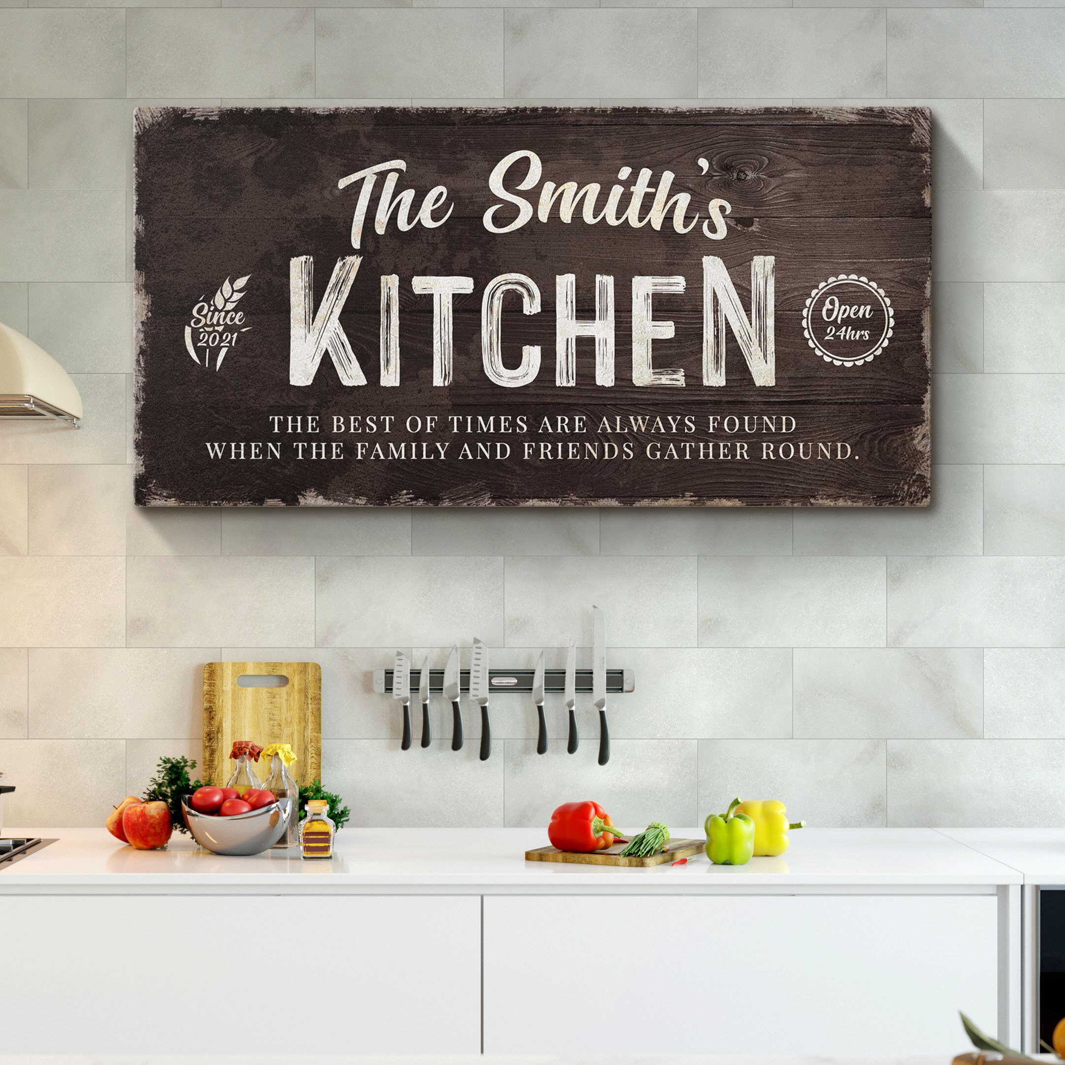 Personalized Kitchen Sign Moms Kitchen Sign for Kitchen Etsy