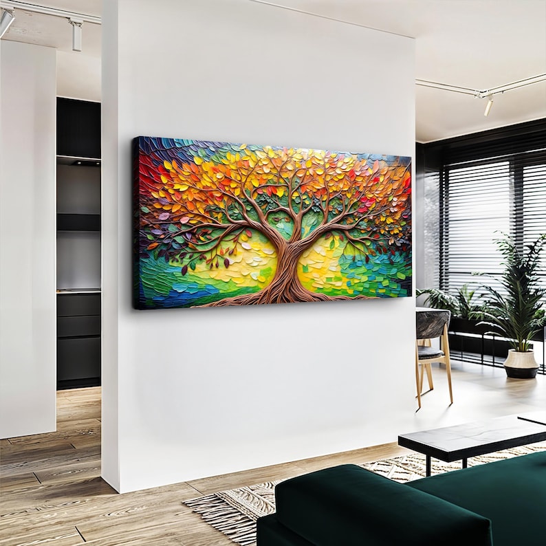 Tree of Life Wall Art | Modern Living Room Decor | Tree of Life Wall ...