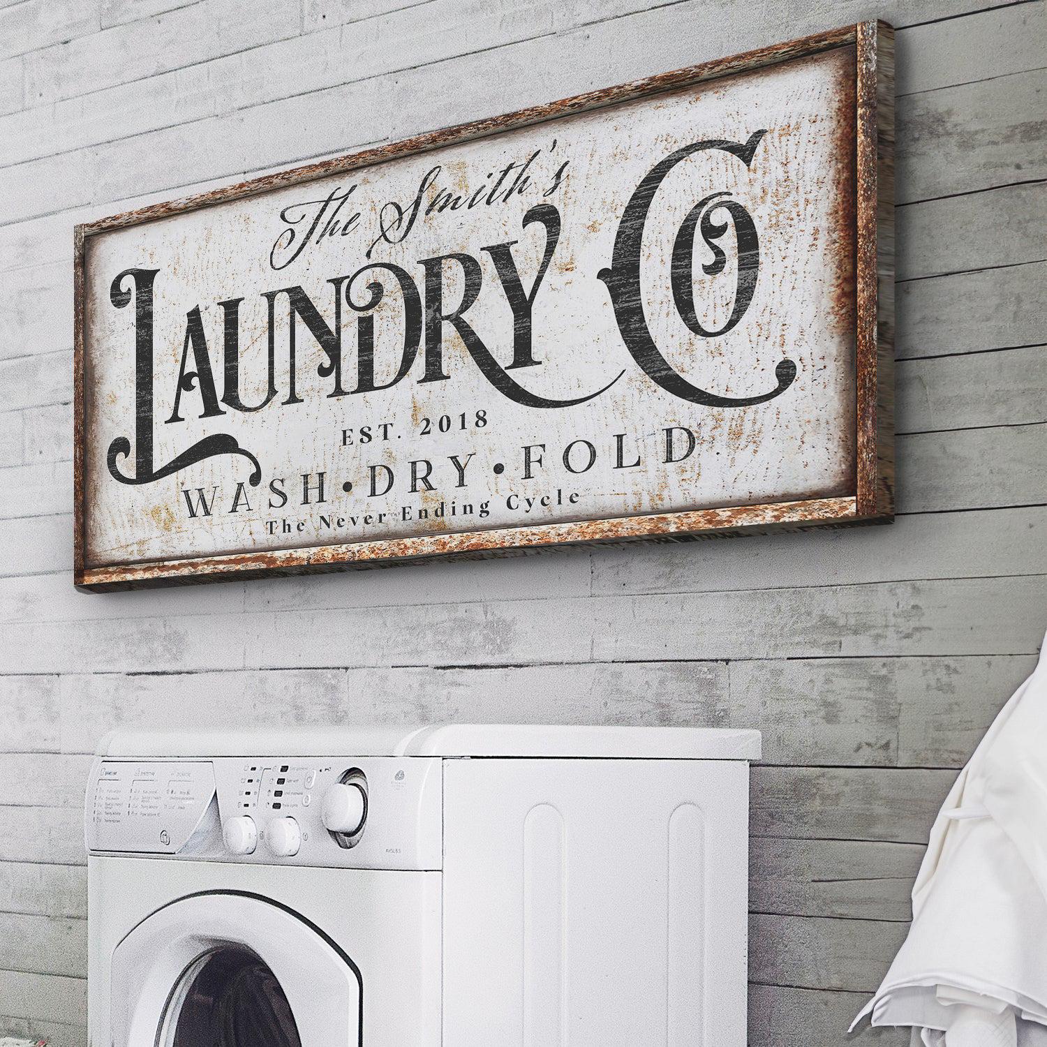 Personalized Laundry Room Decor | Farmhouse Laundry Sign | Vintage ...