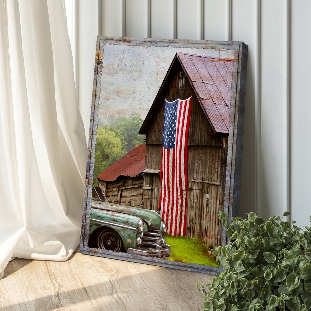 Patriotic Decor Barn Wall Art Patriotic Wall Decor Living Room Wall
