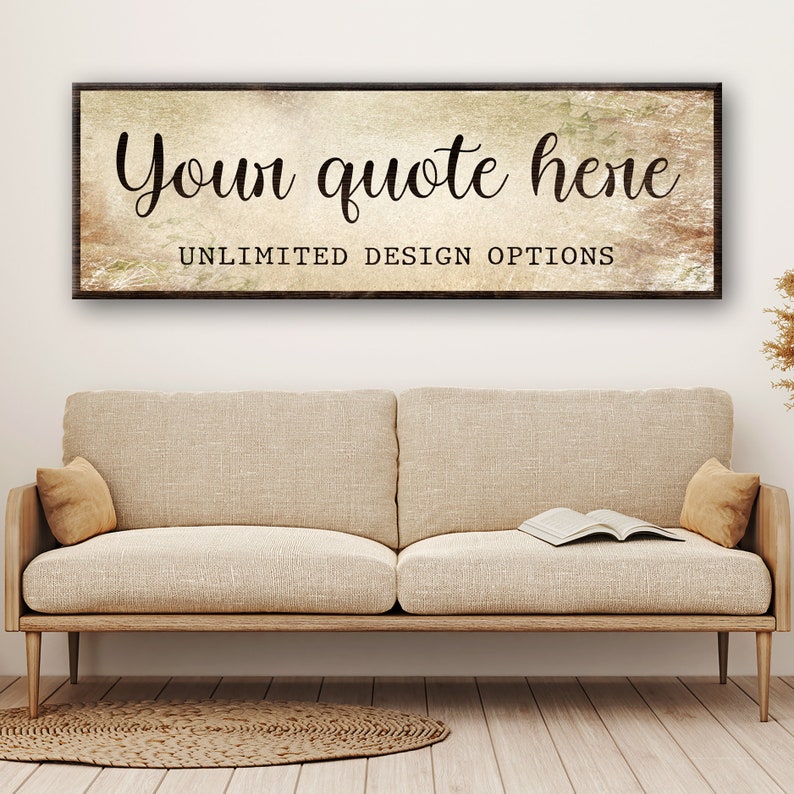 Custom Quote Sign | Personalized Quote Wall Art | Custom Quote Print Wall Art Living Room Sign | Family Sign Custom Quote Canvas Room Art bild 2