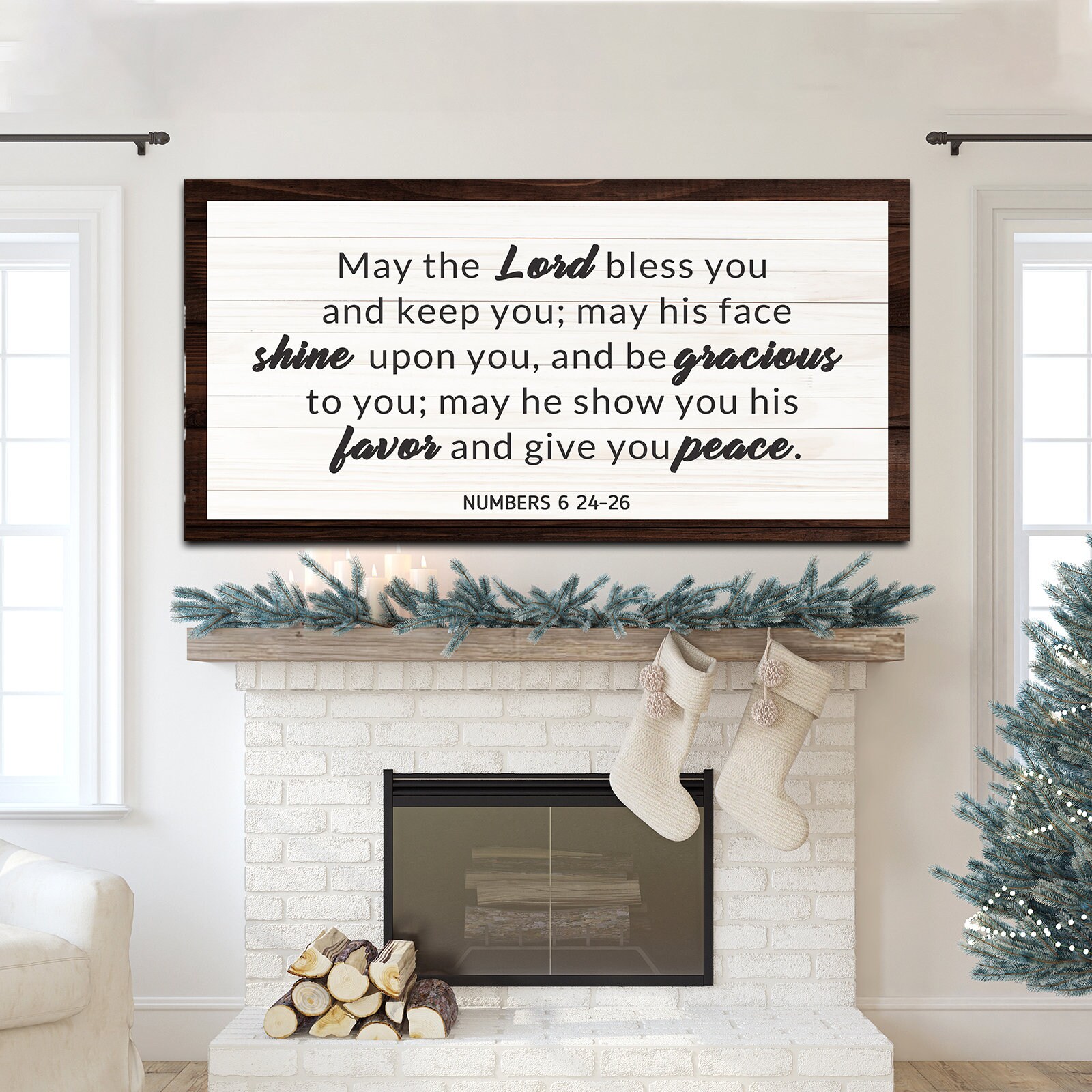 Numbers 6 24 26 Faith Sign | May the Lord Bless Bless You and Keep You ...