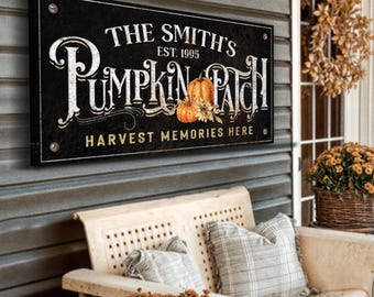 Pumpkin Patch Sign | Fall Farmhouse Sign | Pumpkin Farm Sign | Customized Fall Kitchen Sign | Thanksgiving Sign | Fall Sign Pumpkin Patch