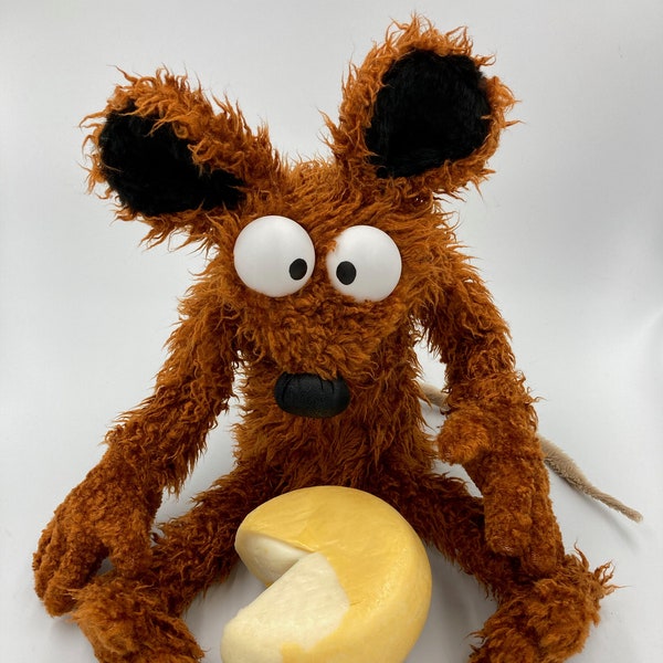 Brown Sugar - hand puppet,  muppet style