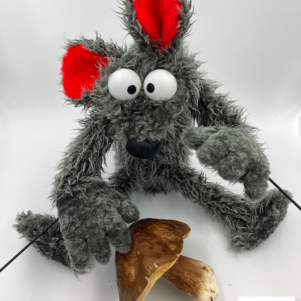 Mr Rat - hand puppet, muppet style