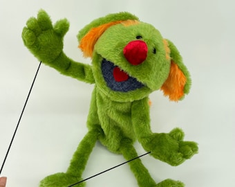 Green Doggy - hand puppet