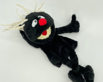Black Shadow - hand puppet,  muppet style