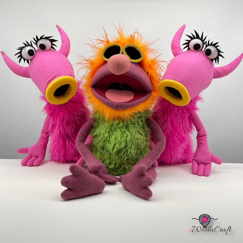 Snowth inspired hand puppet, muppet style image 10