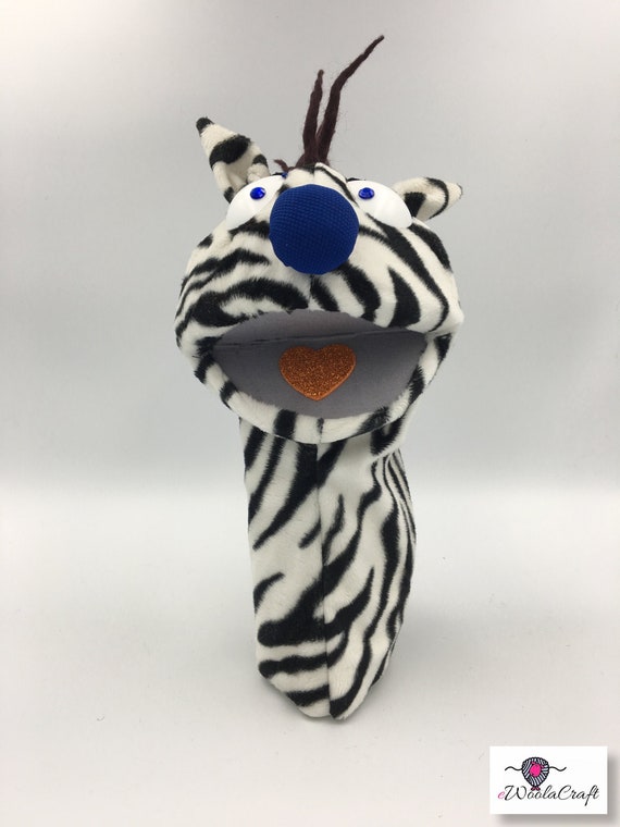 Bluenose Zebra Hand Puppet Muppet Style Etsy