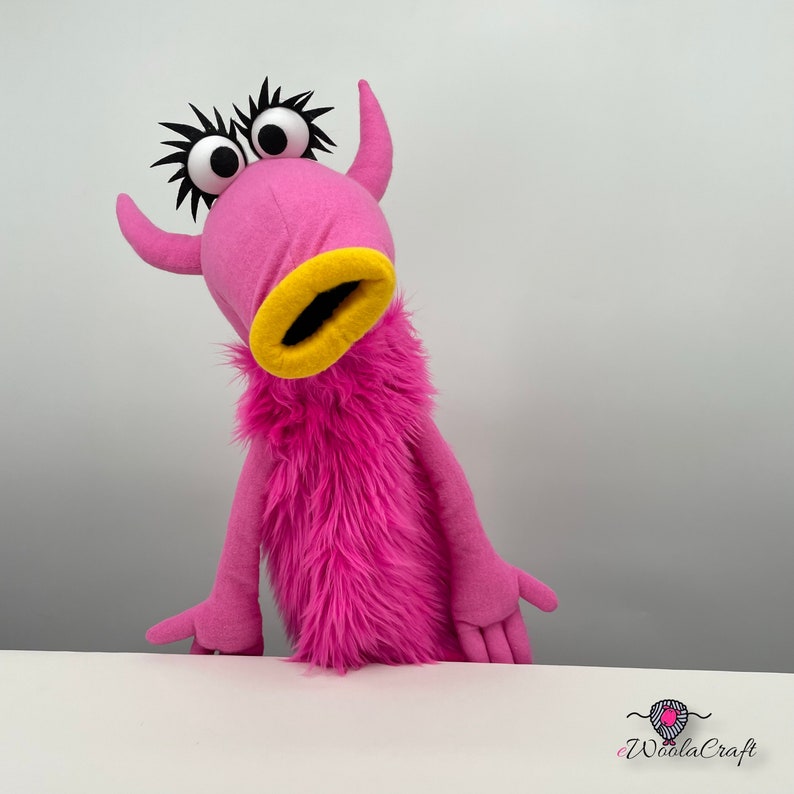 Marionnette à main inspirée de Snowth, style muppet image 3