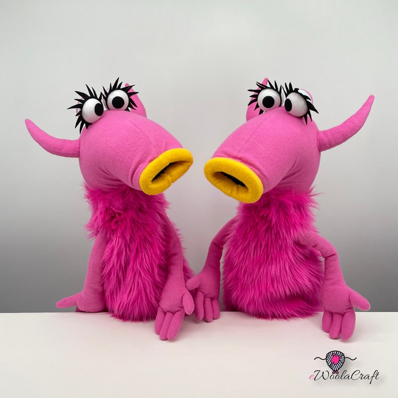 Snowth inspired hand puppet, muppet style image 9