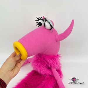 Marionnette inspirée de Snowth, style muppet