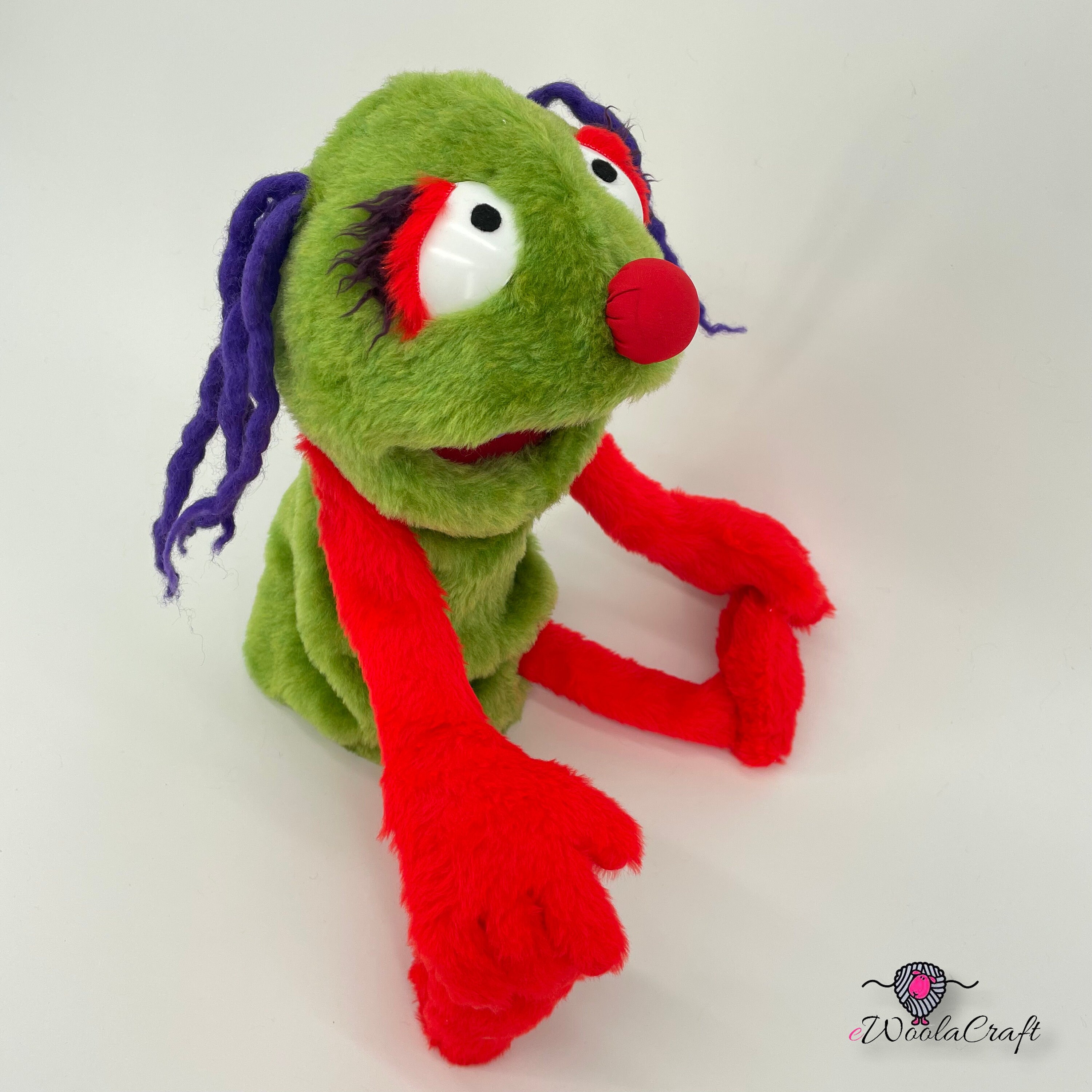 Good Girl With Red Accent - Hand Puppet - Etsy
