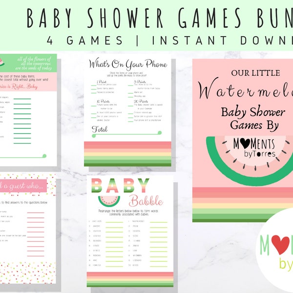 Watermelon Baby Shower Games Download