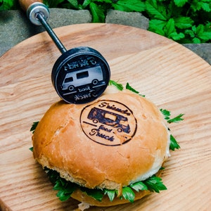 Benutzerdefinierte Burger Stempel BBQ Branding Personalisierter Brot Stempel für Urlaub Party Sandwich Stempel Angepasster Kuchen Eisen Geschenk Hamburger Yelp Logo