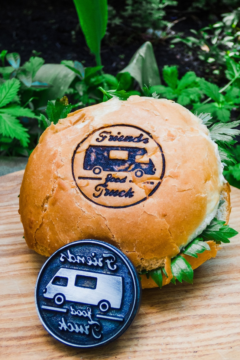 Custom Burger Stamp Personalised Bread Stamp for bakery Etsy