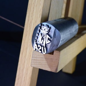 Perforadora de joyería, sello de cuchillo personalizado, marca táctil de acero de sello grabado, herramienta de relieve de metal, sello de anillo personalizado, diseño de logotipo de regalo de herrero