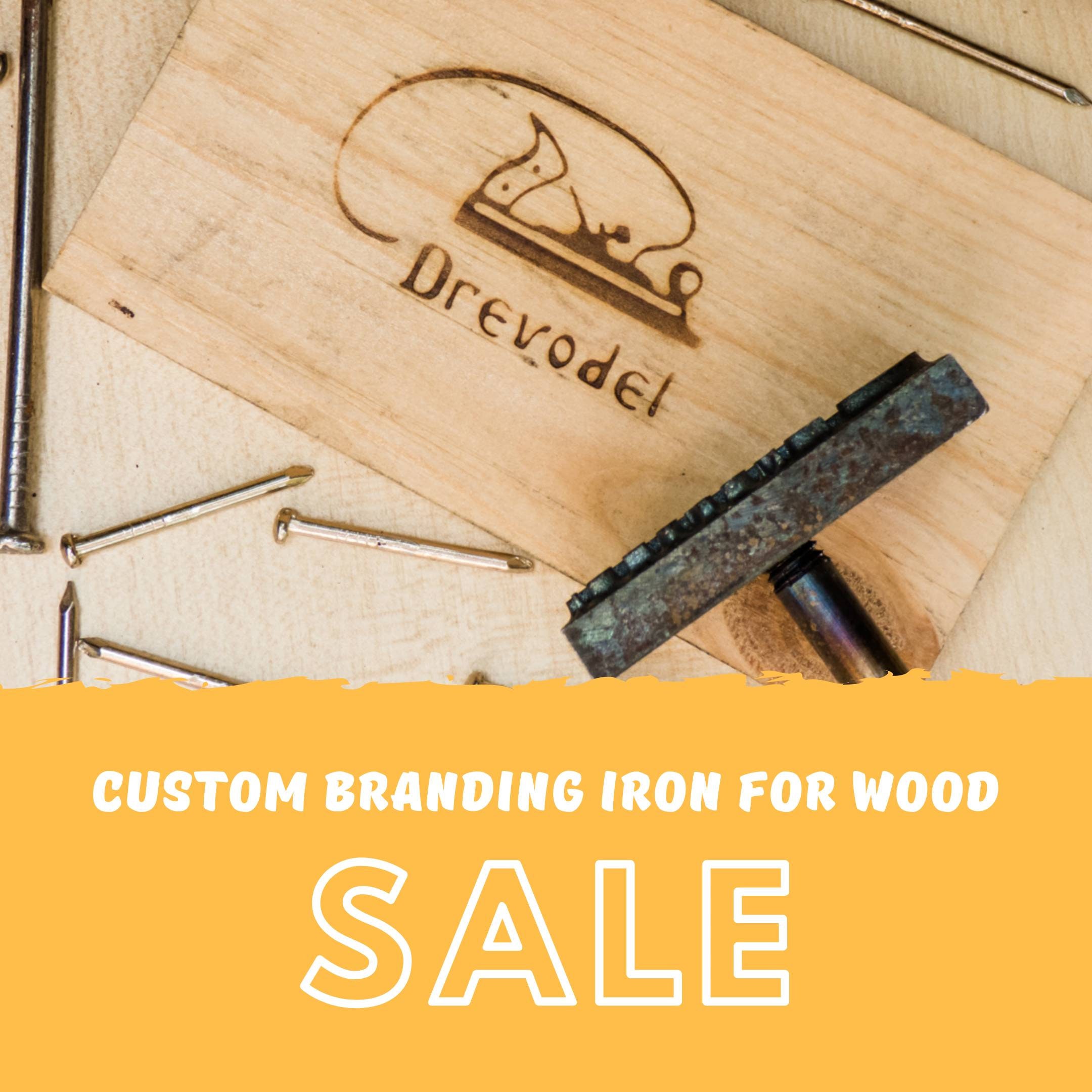 Custom Wood Branding Iron / Wedding Branding Iron for Wood / Custom Metal  Stamp Heat Emboss Stamp / Logo Branding Iron for Wood, Meat, Food 