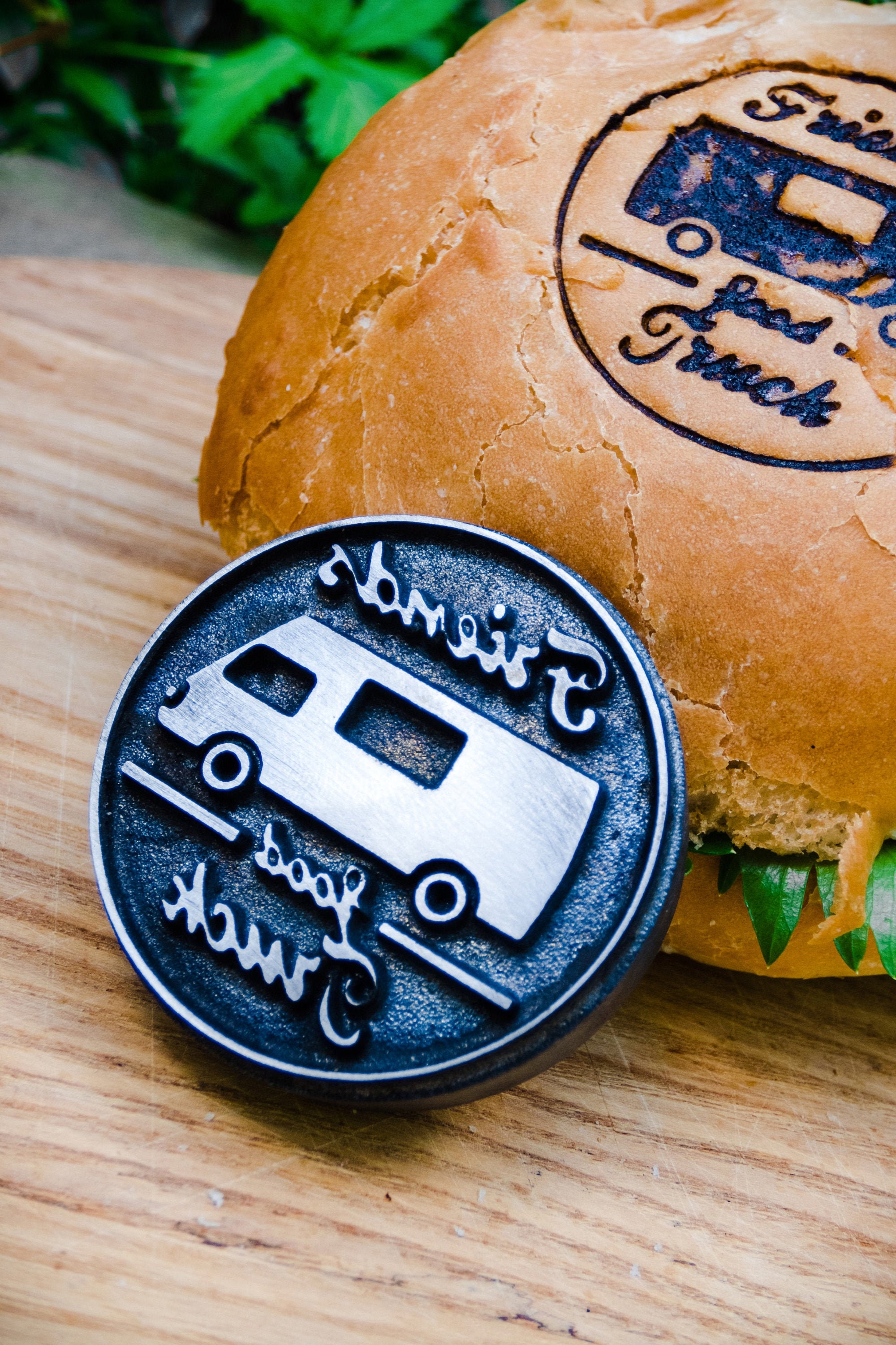Custom Burger Stamp BBQ Branding Sello de pan personalizado Etsy México