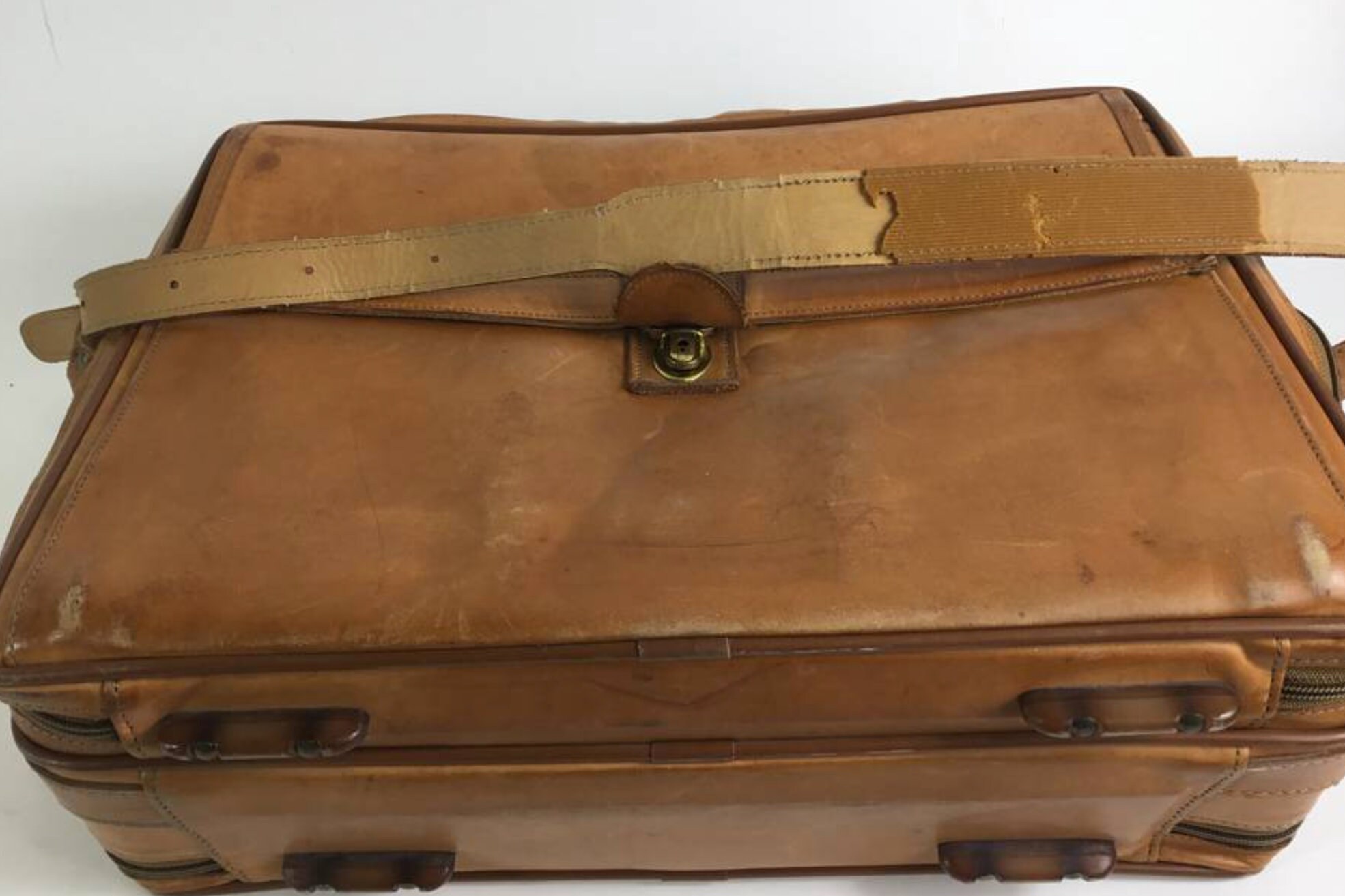 【美品】Hartmann ビジネスバッグ ベージュ ブラウン ☆(米)ハートマン/hartmann luggage【定価20万円以上