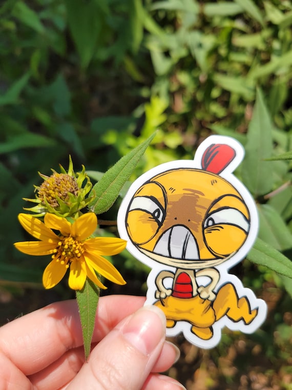 Scraggy Pokémon Sticker, Cute Leer Vinyl Decal, 3 Inch