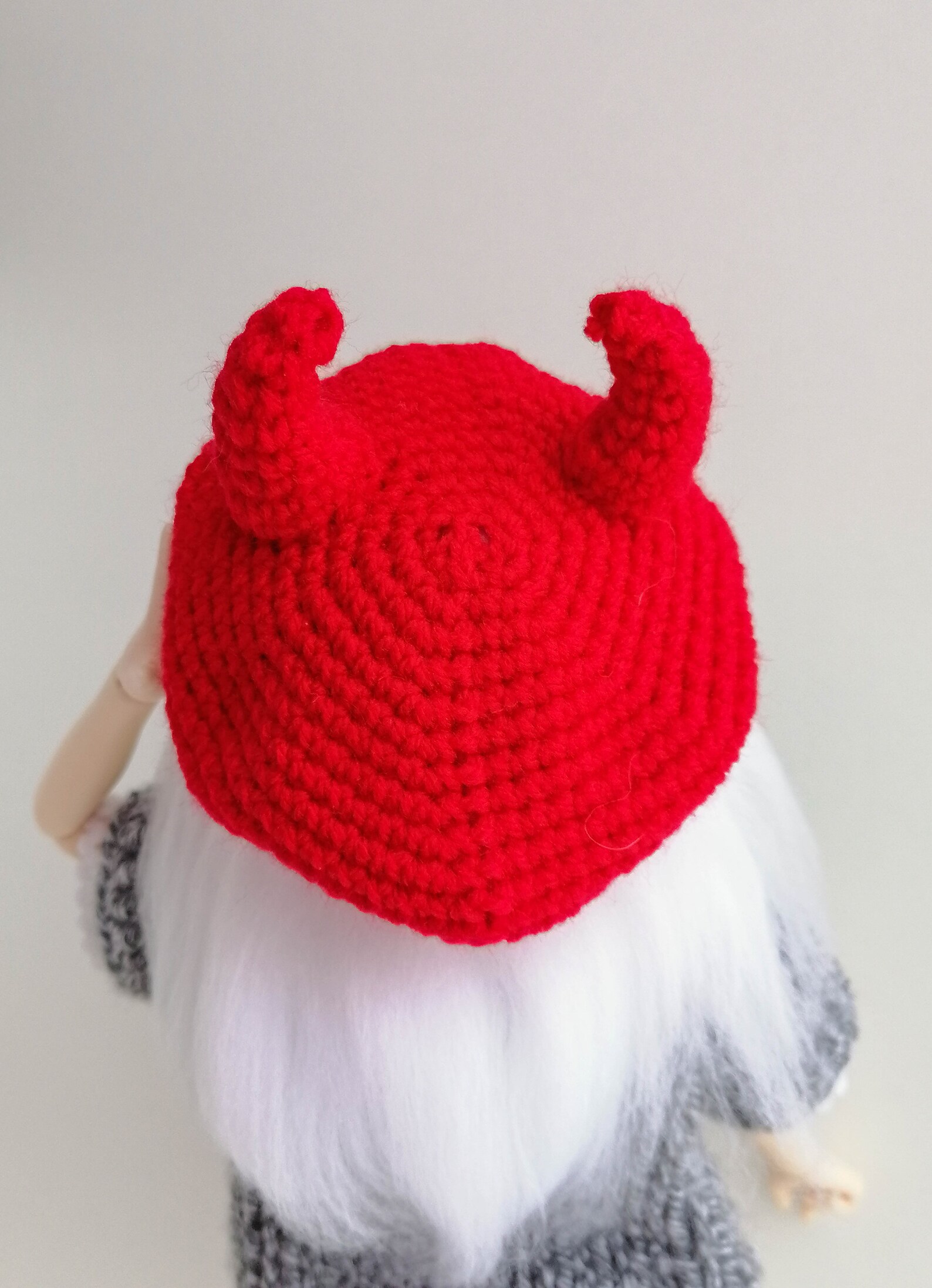 FREE CROCHET PATTERNS Beret with devil horns for bjd doll Step Etsy