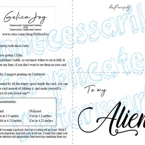 À mon extraterrestre... - Carte vierge - Série 1.0