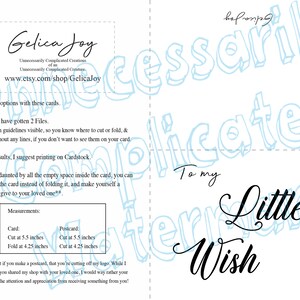 To my Little Wish... - Blanko Karte - Serie 2.0