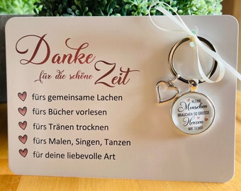 Danke für die schöne Zeit Geschenkset Erzieherin Abschied Kita Tagesmutter Kleine Menschen Danke wachsen