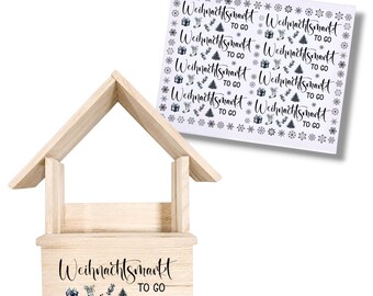 Rub-Ons (370), Christmas Market to Go (large), DIN A4, borderless rub-on stickers
