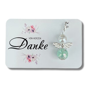 Schutzengel Schlüsselanhänger DANKE von Herzen Karte Geschenk für besondere Menschen Engel