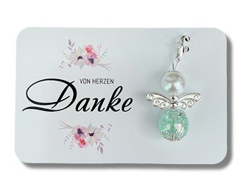 Guardian Angel Keychain THANK YOU from the heart Card Gift for special people Angel