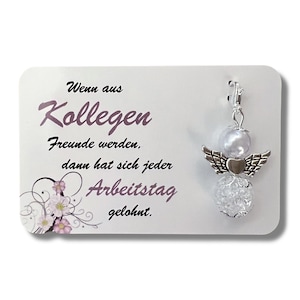 Schutzengel Wenn aus Kollegen Freunde werden Schlüsselanhänger Geschenk Kollegin Kollege Geburtstag Abschied