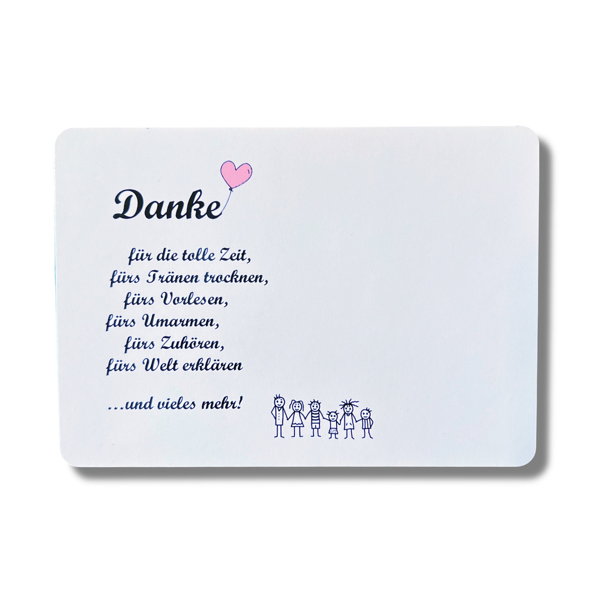 Danke für die tolle Zeit... Karte A6 Abschied Erzieherin Kita