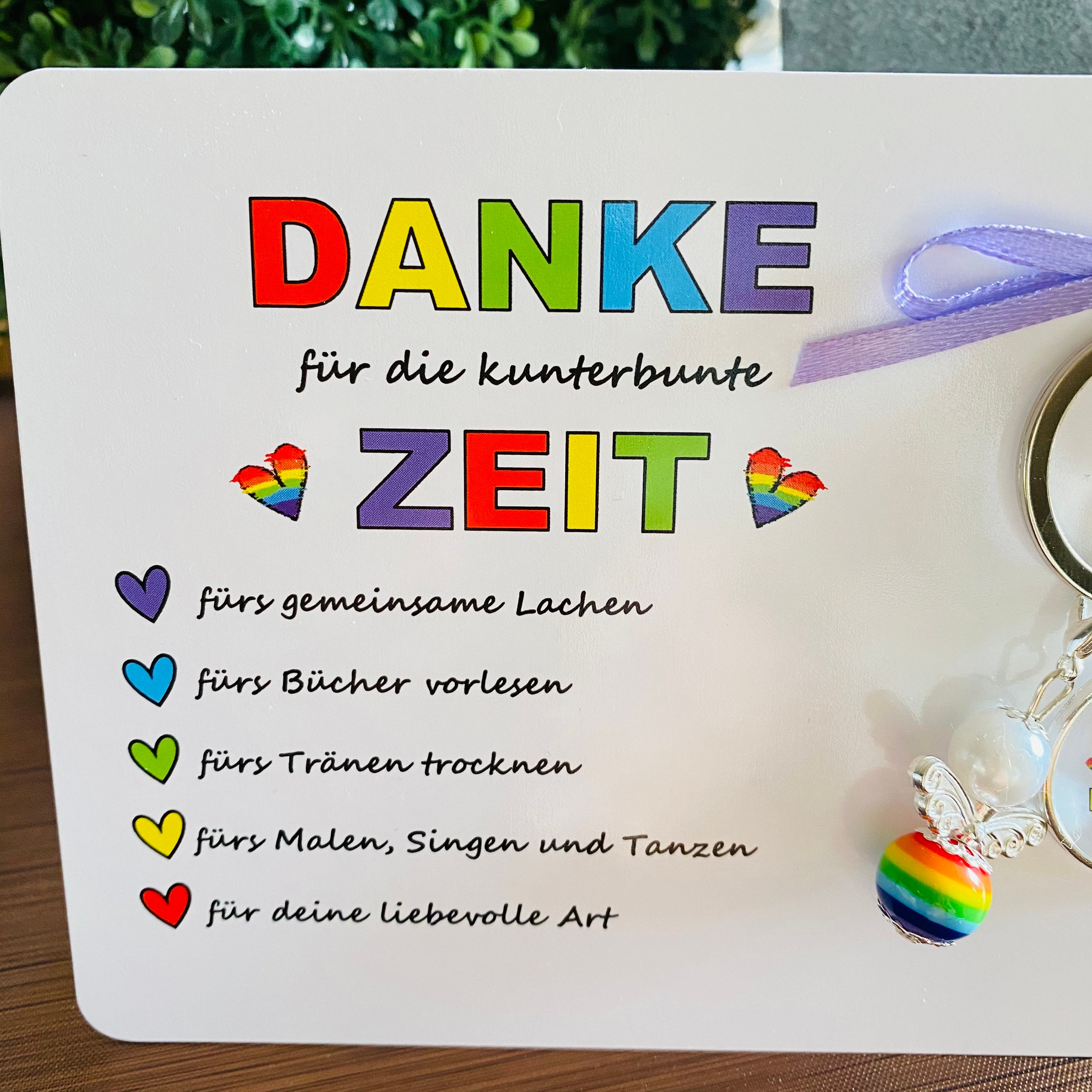 KUNTERBUNTE ZEIT Danke Geschenk Erzieherin Abschied Etsy