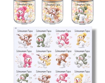 Rub On (402) Snowman Farts, DIN A4, Christmas, Rub Ons