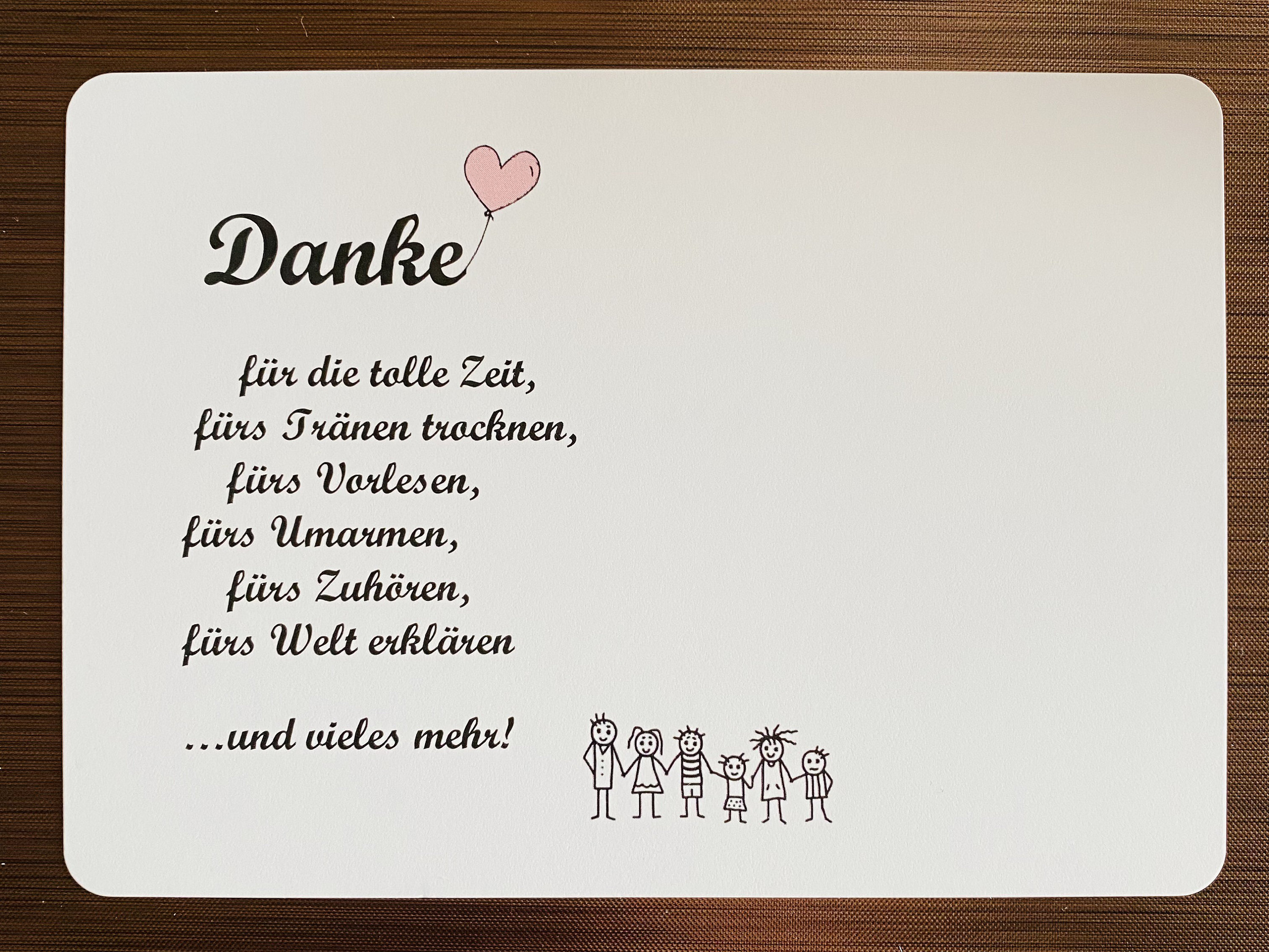 Danke für die tolle Zeit... Karte A6 Abschied Erzieherin Etsy