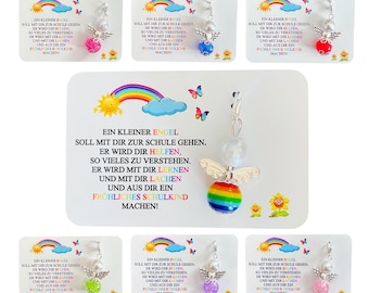 Schulkind 2026 Schutzengel Geschenk Ein kleiner Engel soll.. Mutmacher Glücksbringer Einschulung Schultüte Zuckertüte Karte