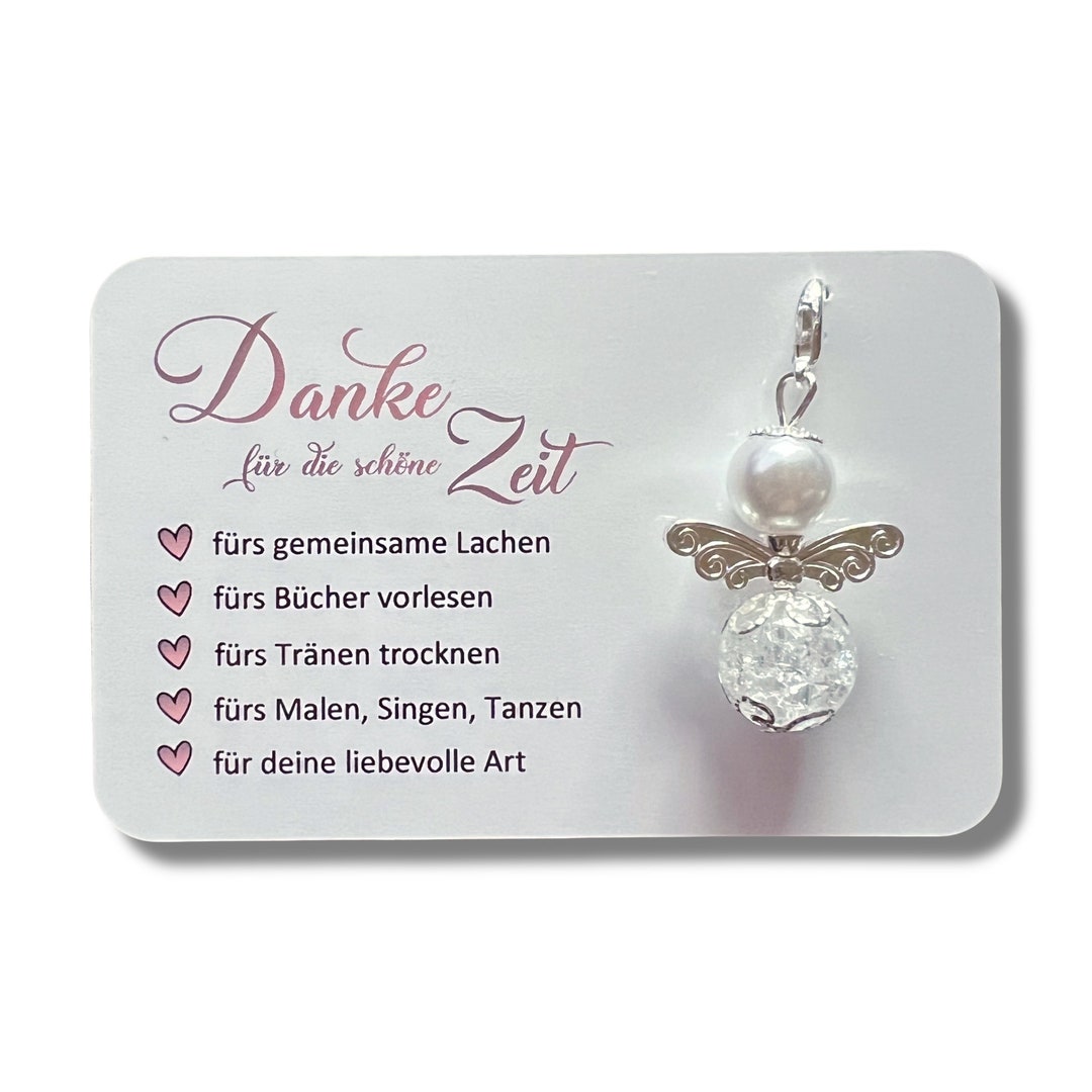 Schutzengel Schlüsselanhänger DANKE für die schöne Zeit Geschenk